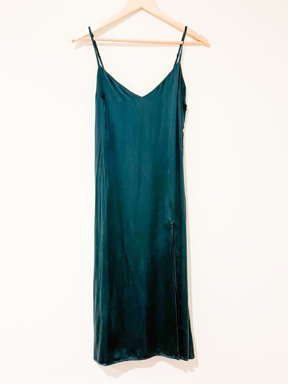 Reformation Teal Slip Dress
